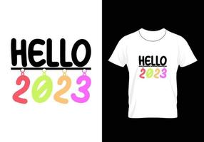 Best Typography Christmas and Happy new year T-shirt design vector