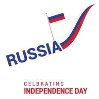 vector de diseño del día de la independencia de rusia