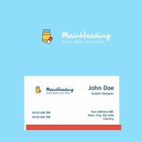 Medicine logo Design with business card template Elegant corporate identity Vector