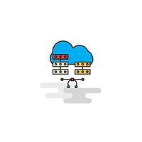 Flat Network communication Icon Vector