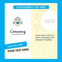 Shared folder Company Brochure Template Vector Busienss Template