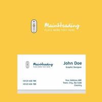 Zoom in zoom out logo Design with business card template Elegant corporate identity Vector