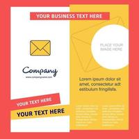 Message Company Brochure Template Vector Busienss Template