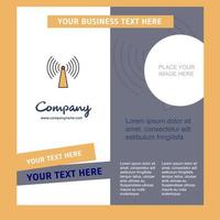 Wifi Company Brochure Template Vector Busienss Template