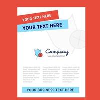 Shield Title Page Design for Company profile annual report presentations leaflet Brochure Vector Background