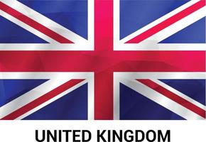 vector de diseño de bandera de reino unido