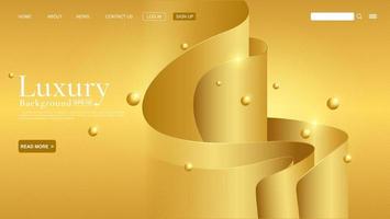 Luxury Abstract Background Combine with Golden Curve Lines Element. vector eps 10