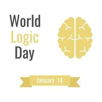 World Logic Day. January 14. Vector illustration