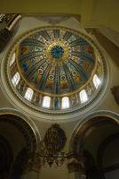 Kyiv, Ukraine - August 24 2021 Refectory chamber of Church of Sts Anthony Wedding ceremony photo