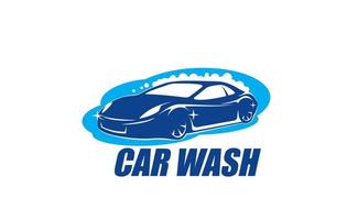 Car wash service icon, automobile washing cleaning vector