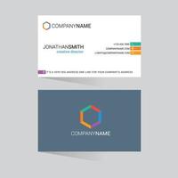 Business card with creative design vector