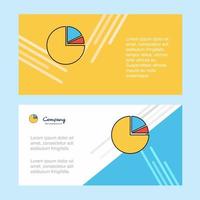 Pie chart abstract corporate business banner template horizontal advertising business banner vector