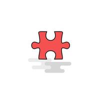 Flat Puzzle piece Icon Vector