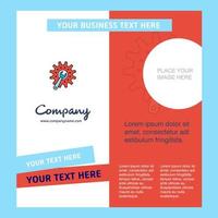 Gear setting Company Brochure Template Vector Busienss Template