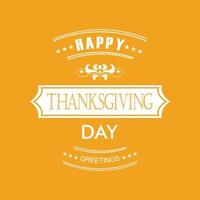 Happy Thanks Giving day design vector