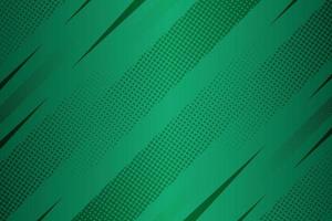 Green abstract comic style with halftone background vector