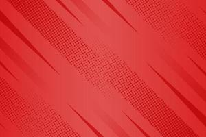 Red abstract comic style with halftone background vector