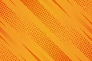 Orange abstract comic style with halftone background vector