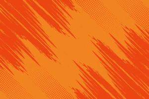 Orange abstract grunge texture with halftone background vector