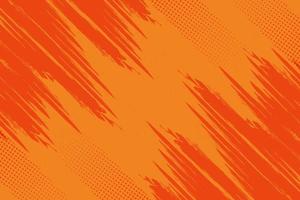Orange abstract grunge texture with halftone background vector