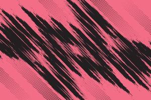 Black and pink abstract grunge texture with halftone background vector