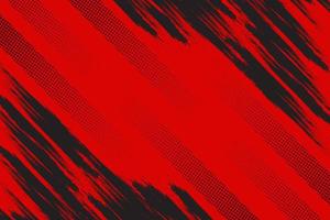 Black and red abstract grunge texture with halftone background vector