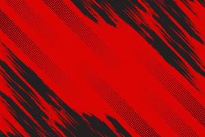 Black and red abstract grunge texture with halftone background vector