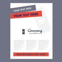 CPU Title Page Design for Company profile annual report presentations leaflet Brochure Vector Background