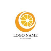 icono de vector de diseño de logotipo naranja