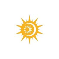 icono de ilustración de vector de sol