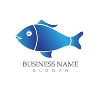 Fish logo template creative vector