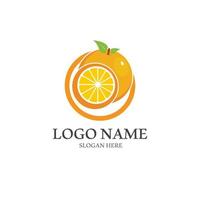 Orange logo design vector icon