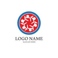 community icon group logo design vector