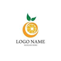 Orange logo design vector icon