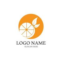 Orange logo design vector icon