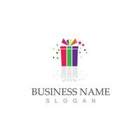 vector de icono de caja de regalo