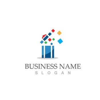 vector de icono de caja de regalo