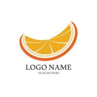 Orange logo design vector icon