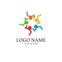 community icon group logo design vector