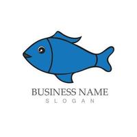 Fish logo template creative vector