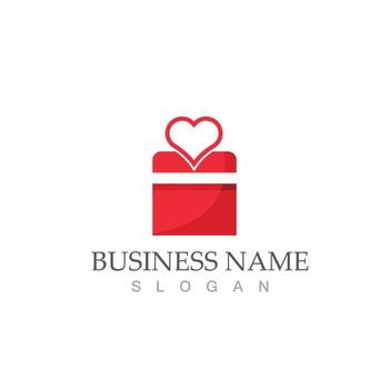 vector de icono de caja de regalo