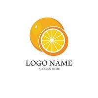 Orange logo design vector icon