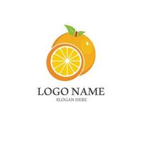 Orange logo design vector icon