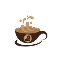 Coffee cup logo template vector