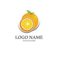 Orange logo design vector icon