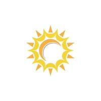 icono de ilustración de vector de sol