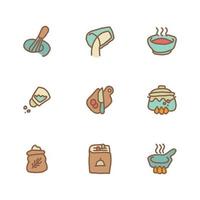 Doodled Cooking Icons vector