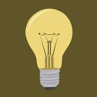 Light bulb lamp vector illustration for graphic design and decorative element