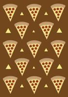 Pepperoni pizza vector wallpaper for graphic design and decorative element