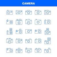 icono de línea de cámara para impresión web y kit de uxui móvil como cámara digital dslr fotografía cámara digital dslr fotografía pictograma paquete vector